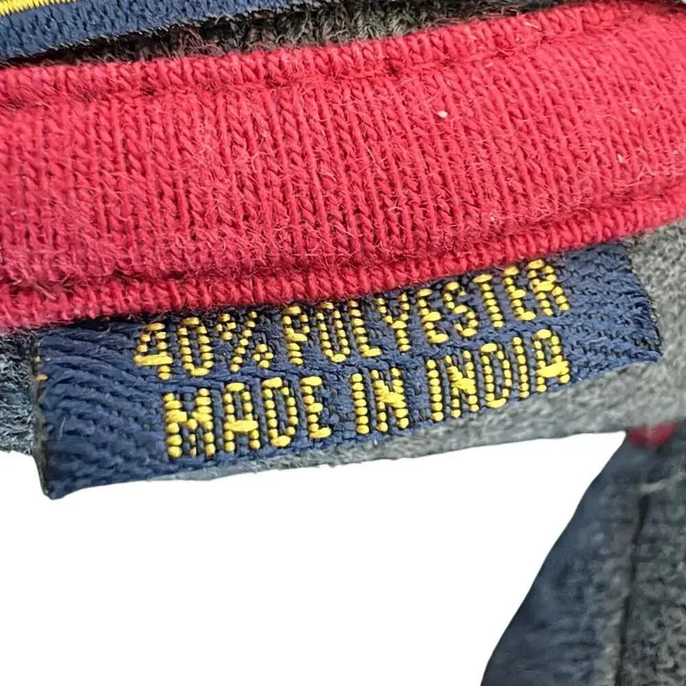 US Polo Assn Gray Polo ShirtMens Medium Red Logo Number 3 Patch Y2K preppy